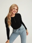 Black cotton blouse