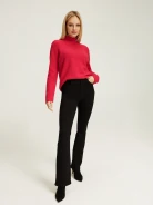 Pink sweater with wool and alpaca