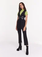 Black knitted vest