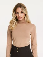 Beige turtleneck sweater