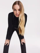 Black turtleneck sweater