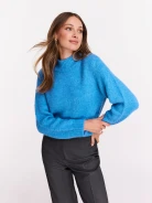 Turquoise loose knit sweater