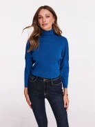 Cornflower turtleneck sweater