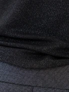 Fitted black sleeveless blouse
