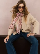 High-waisted bootcut jeans