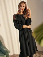 MIDI DRESS WITH SLIT