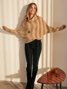 OVERSIZOWY SWETER Z GOLFEM