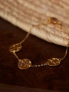 GOLD-PLATED BRACELET WITH BLANKS