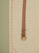 SUEDE BELT WITH BUCKLE