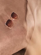 LARGE GLASSES WITH PINK LENSES