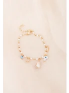 PEARL BRACELET WITH CHARMS
