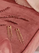 LONG GOLD-PLATED EARRINGS