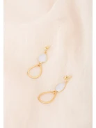 LONG EARRINGS WITH BLUE STONE