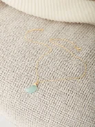 GOLD-PLATED MOON NECKLACE