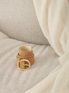 BROWN SUEDE BELT