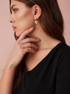 GOLD-PLATED RING WITH CHAIN MOTIF