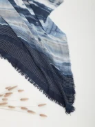 BLUE PATTERNED SHAWL