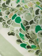 GREEN PATTERNED SCARF