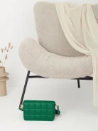 GREEN QUILTED BAG