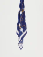 Silk gavroche in pattern