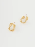 Delicate gold earrings