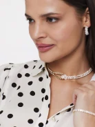 Necklace with crystals