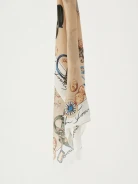 Large patterned shawl