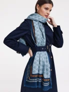 Natural blue scarf