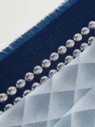 Natural blue scarf