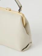 Cream pouch bag
