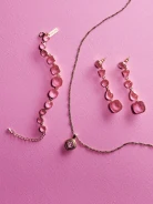 Bracelet with pink stones