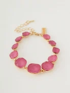 Bracelet with pink stones