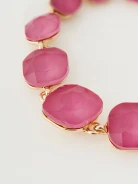 Bracelet with pink stones