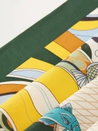 Large colorful silk gavroshka