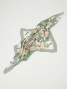 Silk gavroche in pastel colors