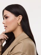 Earrings with glass crystals
