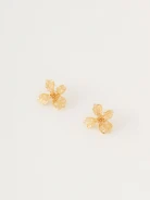 Earrings with glass crystals