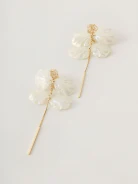 Decorated zirconia earrings