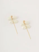 Decorated zirconia earrings