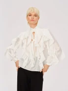 Elegant blouse with ruffles