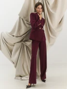 Burgundy suit pants