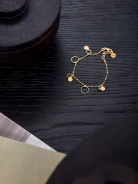 GOLD PLATED BRACELET WITH PEARLS