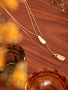 GOLD PLATED CASCADE NECKLACE