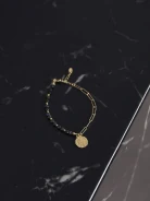 GOLD PLATED BRACELET WITH COIN