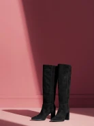 BLACK SUEDE BOOTS