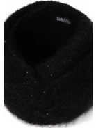 BLACK MOHAIR HEADBAND