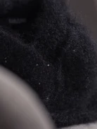 BLACK MOHAIR HEADBAND