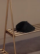 BLACK WOOL BERET