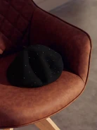 BLACK WOOL BERET