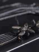 LONG BLACK EARRINGS